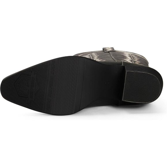 Cowboy Boots for Women Knee High Cowgirl Boots Embroidered Slip On Pointed Toe - Picture 7 of 7